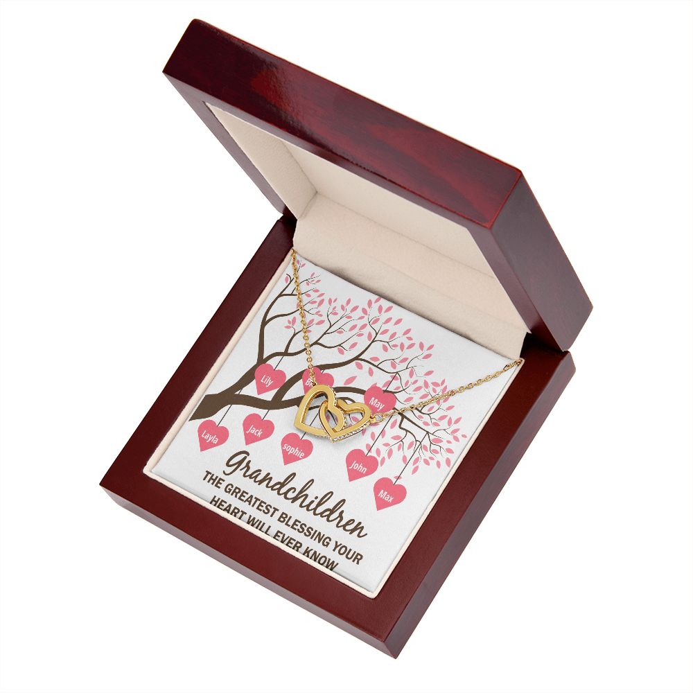 Grandchildren the Greatest Blessing Inseparable Necklace-Express Your Love Gifts