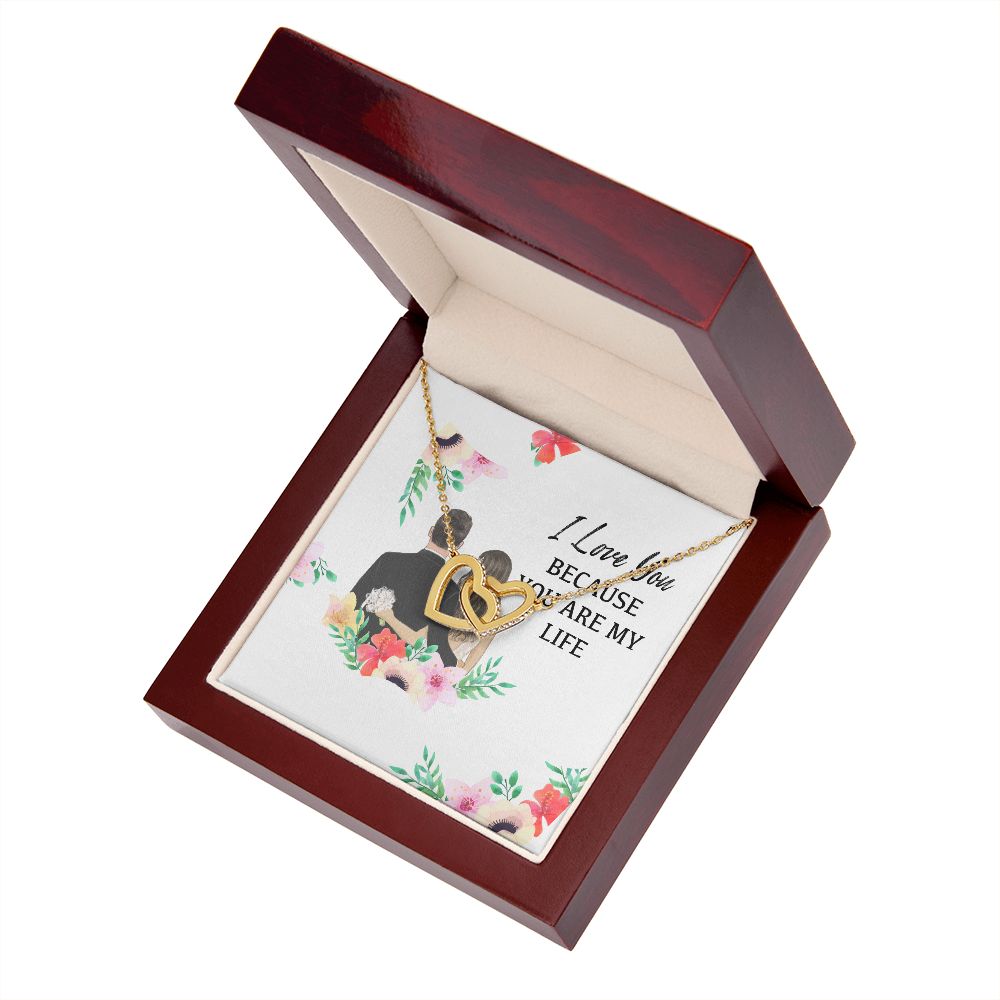 I Love You Because You Are My Life Inseparable Necklace-Express Your Love Gifts