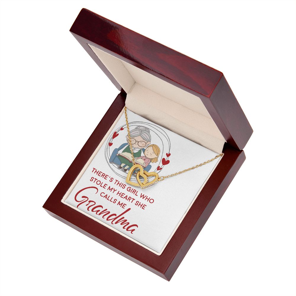 Girl Stole My Haert Calls Me Grandma Inseparable Necklace-Express Your Love Gifts