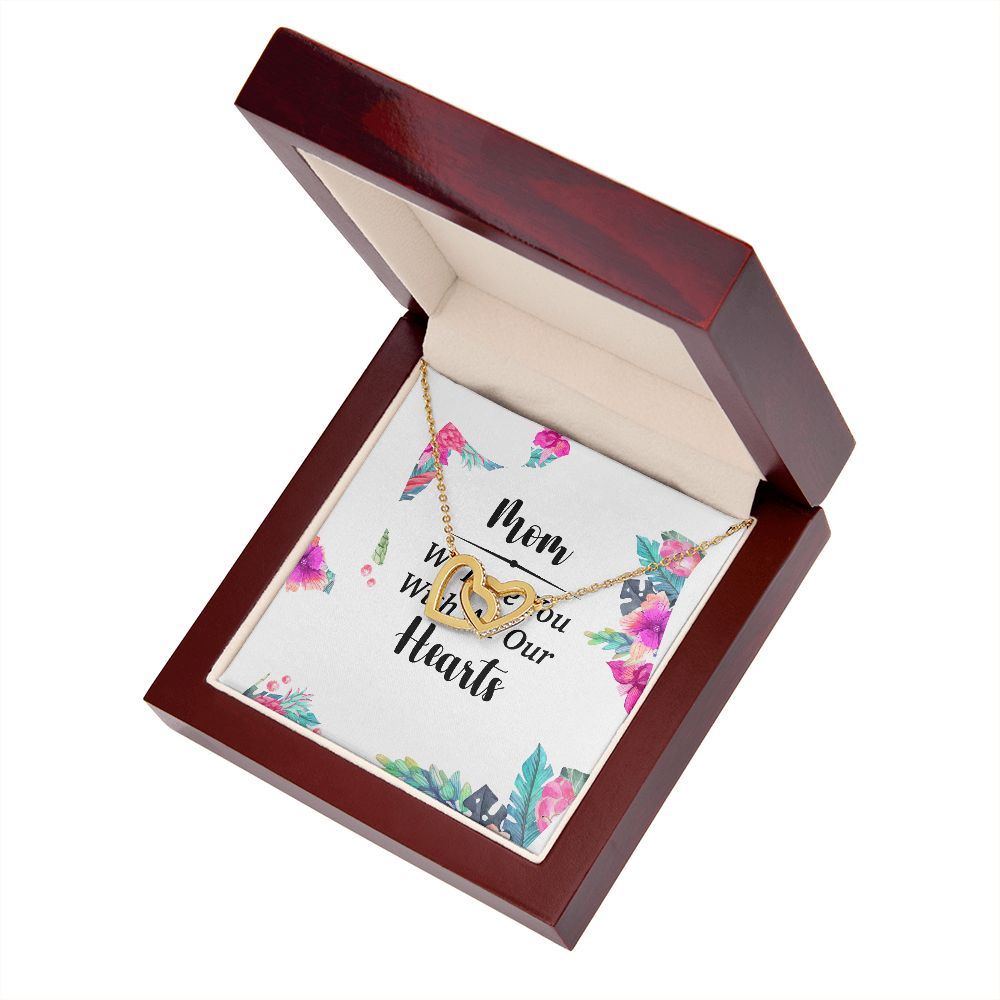Mom We Love You With All Our Hearts Inseparable Necklace-Express Your Love Gifts