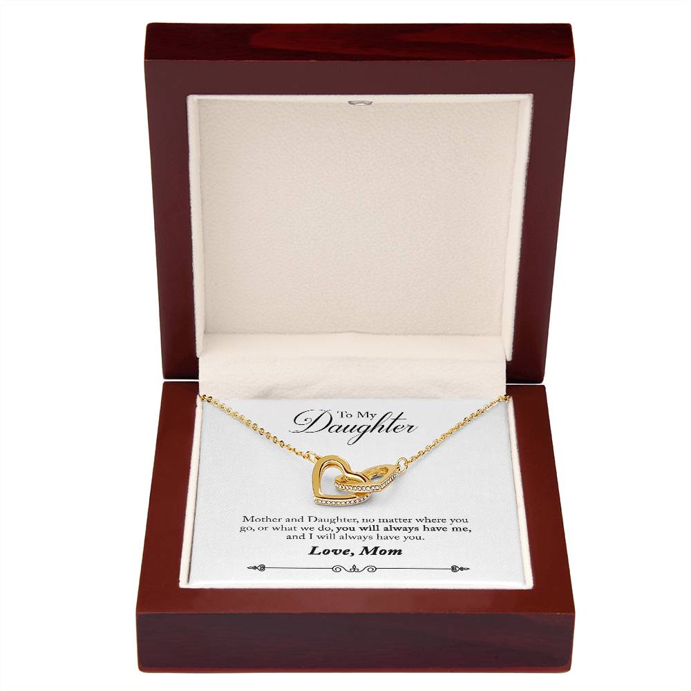To My Daughter From Mom You Will Always Have Me Inseparable Necklace-Express Your Love Gifts