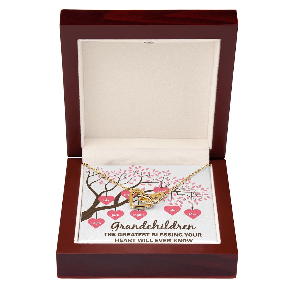 Grandchildren the Greatest Blessing Inseparable Necklace-Express Your Love Gifts