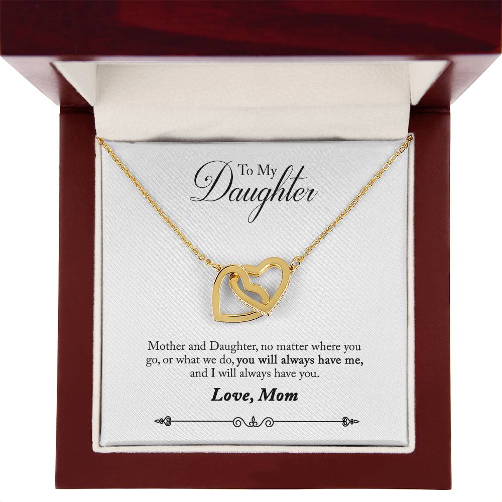 To My Daughter From Mom You Will Always Have Me Inseparable Necklace-Express Your Love Gifts