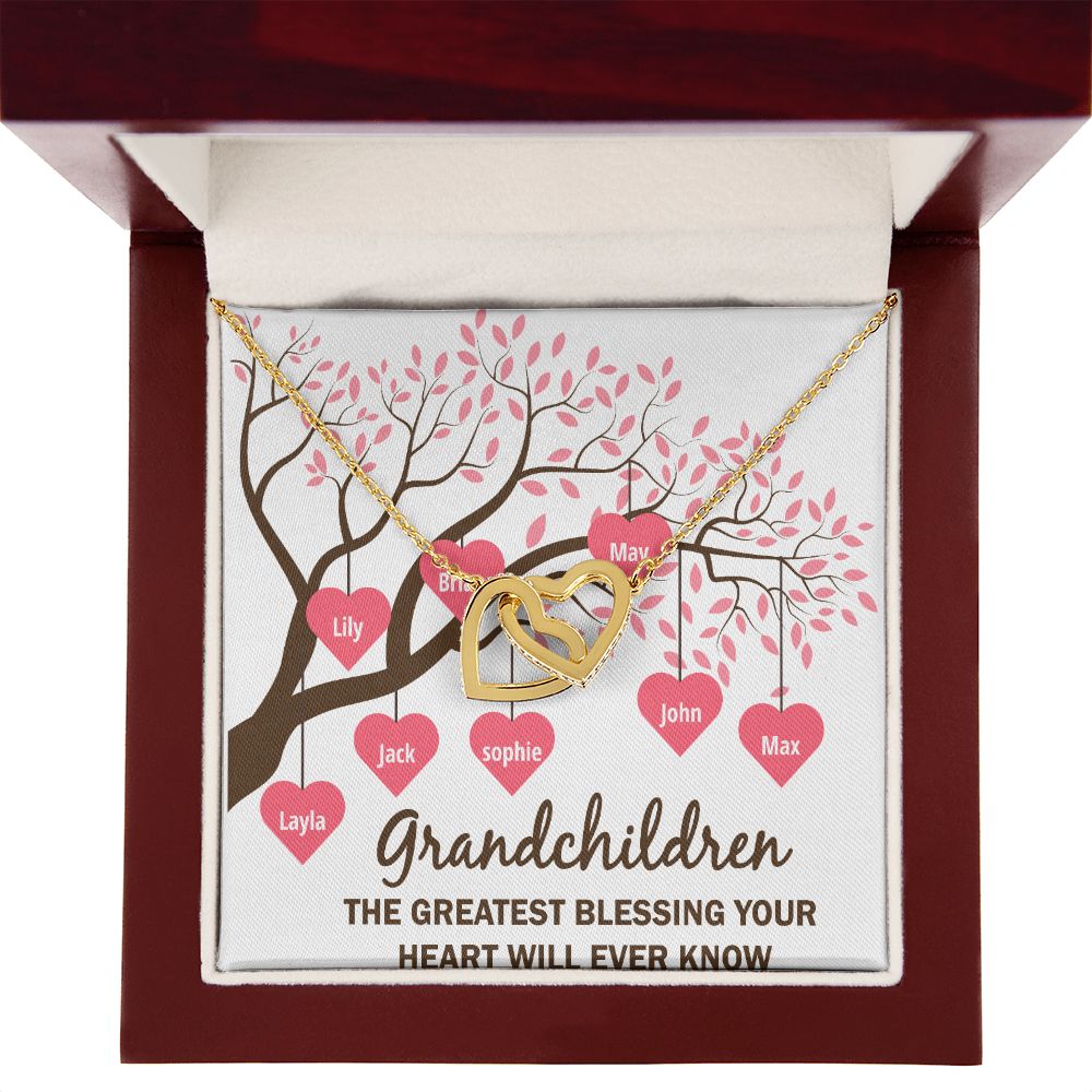 Grandchildren the Greatest Blessing Inseparable Necklace-Express Your Love Gifts