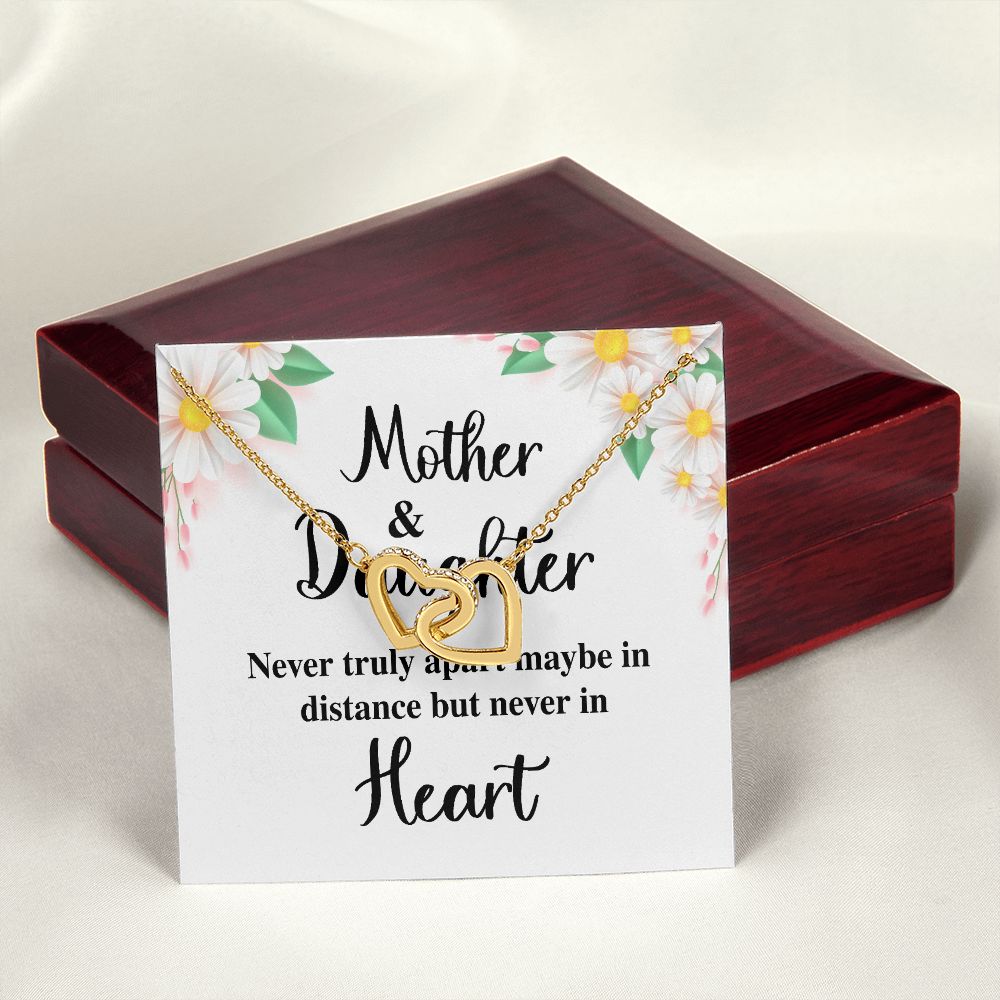 Mother and Daughter Never Truly Apart Inseparable Necklace-Express Your Love Gifts