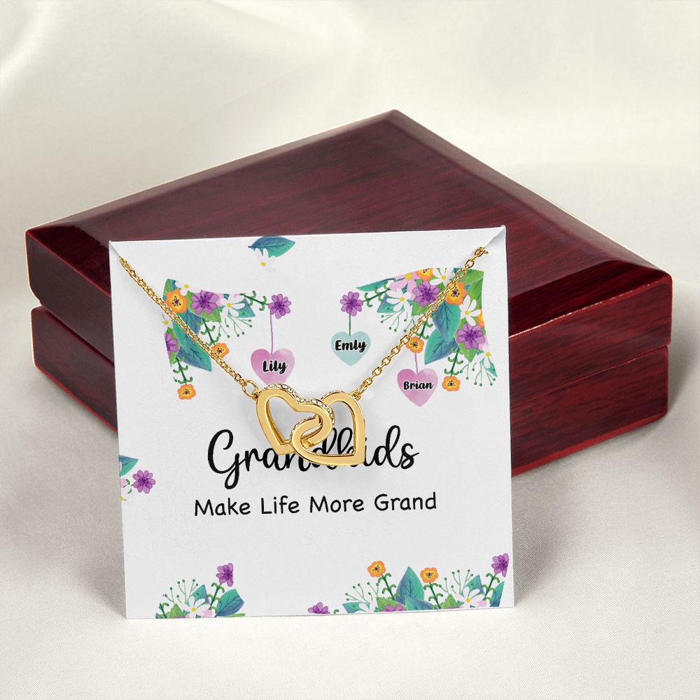 Grandkids Make Life More Grand Inseparable Necklace-Express Your Love Gifts