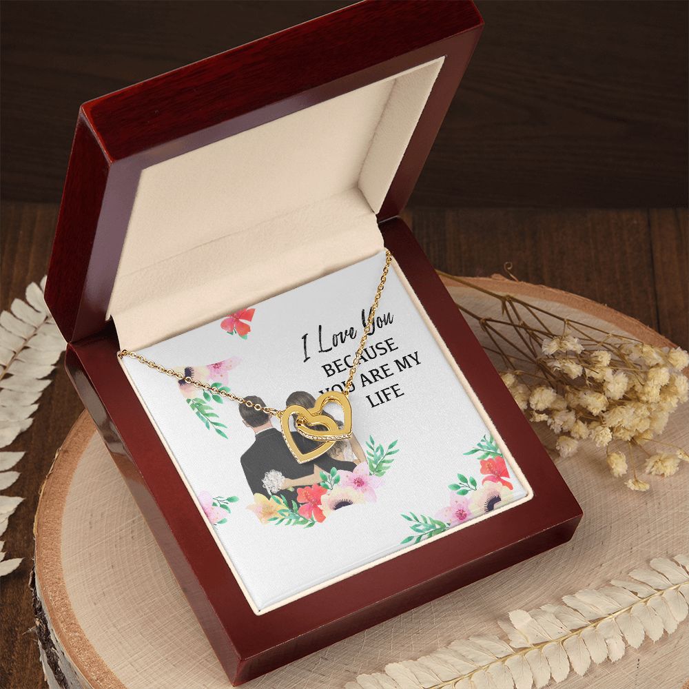 I Love You Because You Are My Life Inseparable Necklace-Express Your Love Gifts
