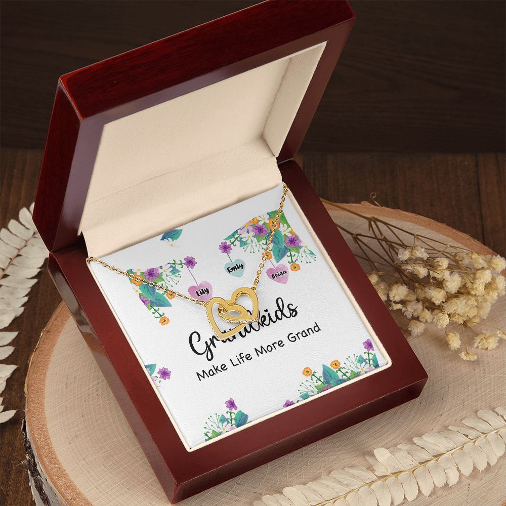 Grandkids Make Life More Grand Inseparable Necklace-Express Your Love Gifts