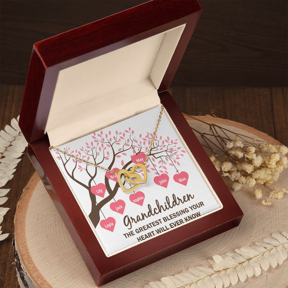 Grandchildren the Greatest Blessing Inseparable Necklace-Express Your Love Gifts