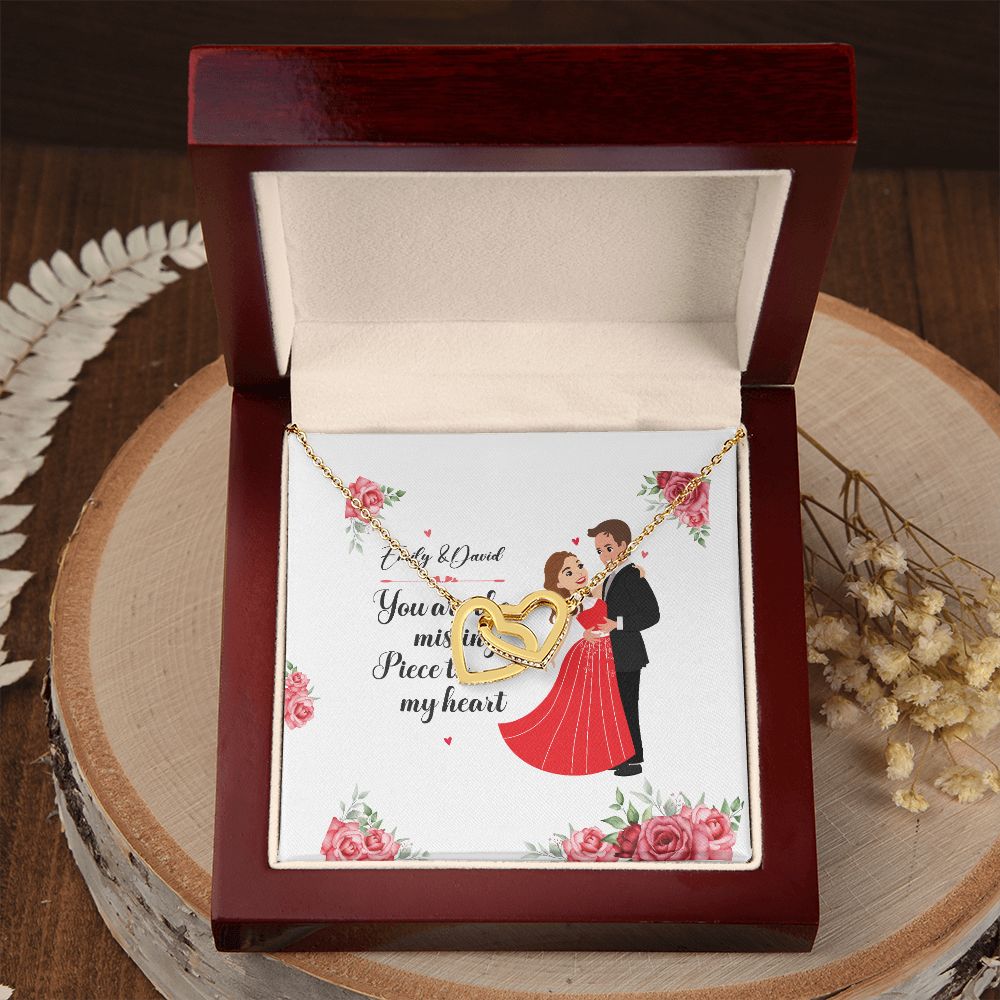 You Are The Missing Piece to My Heart Inseparable Necklace-Express Your Love Gifts