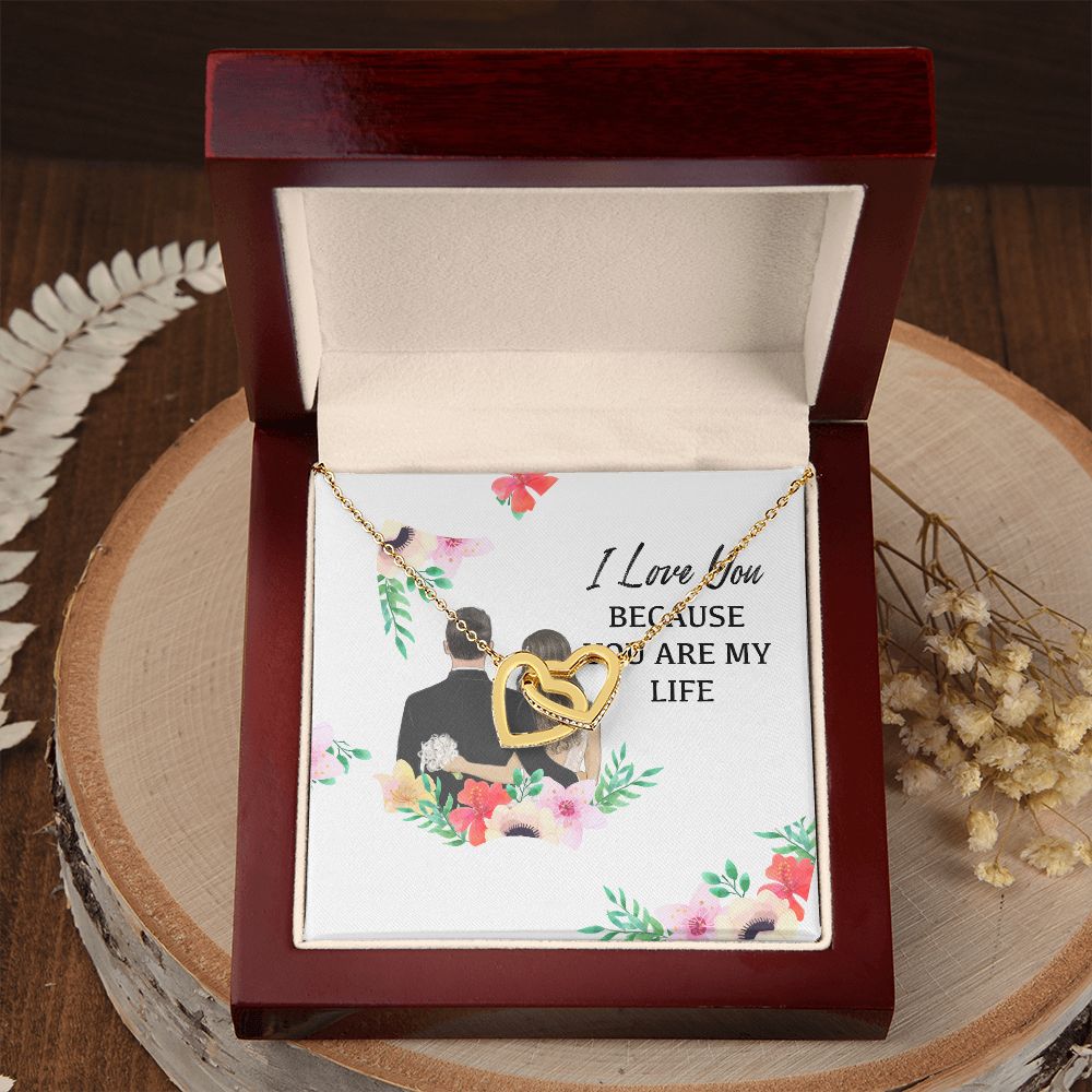I Love You Because You Are My Life Inseparable Necklace-Express Your Love Gifts