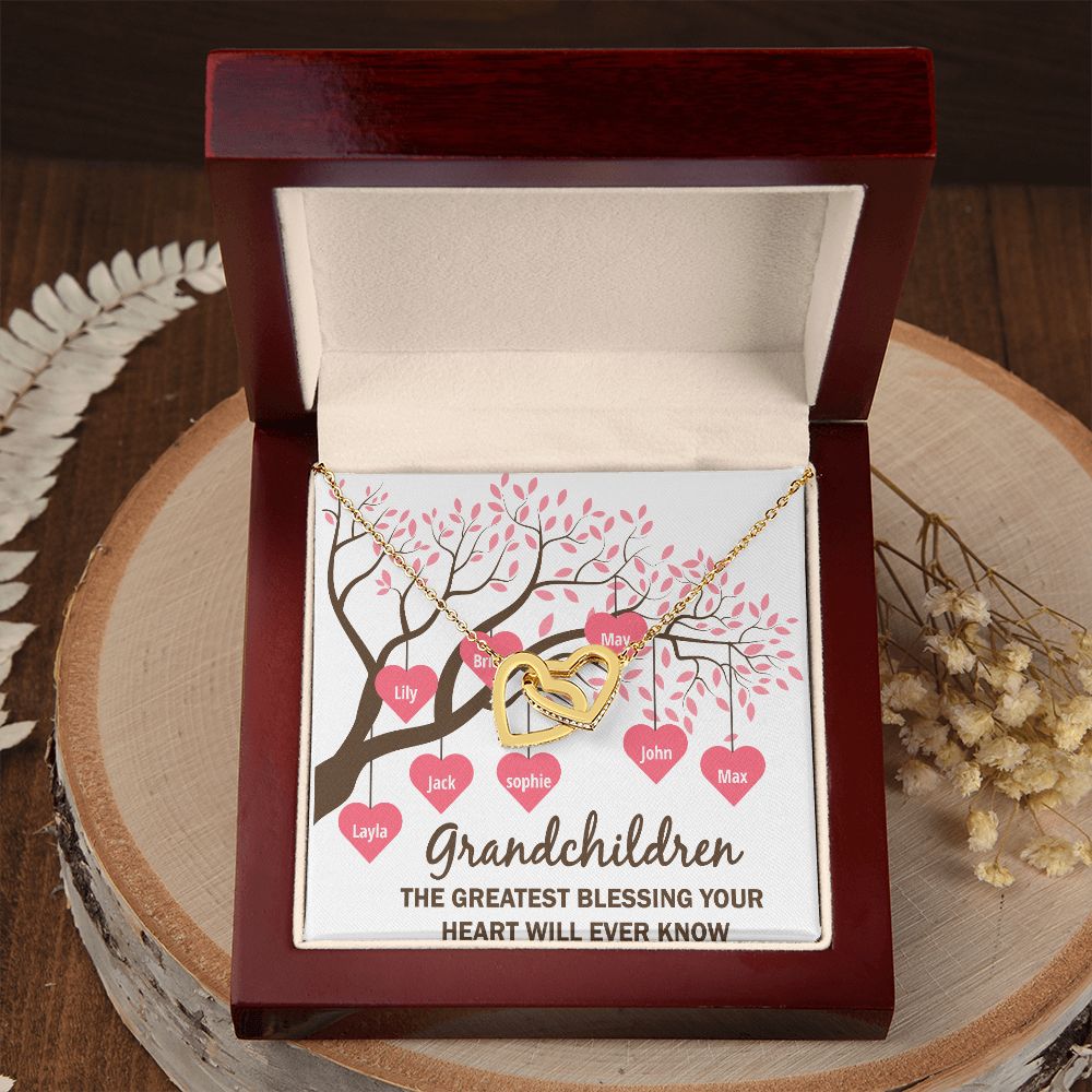 Grandchildren the Greatest Blessing Inseparable Necklace-Express Your Love Gifts