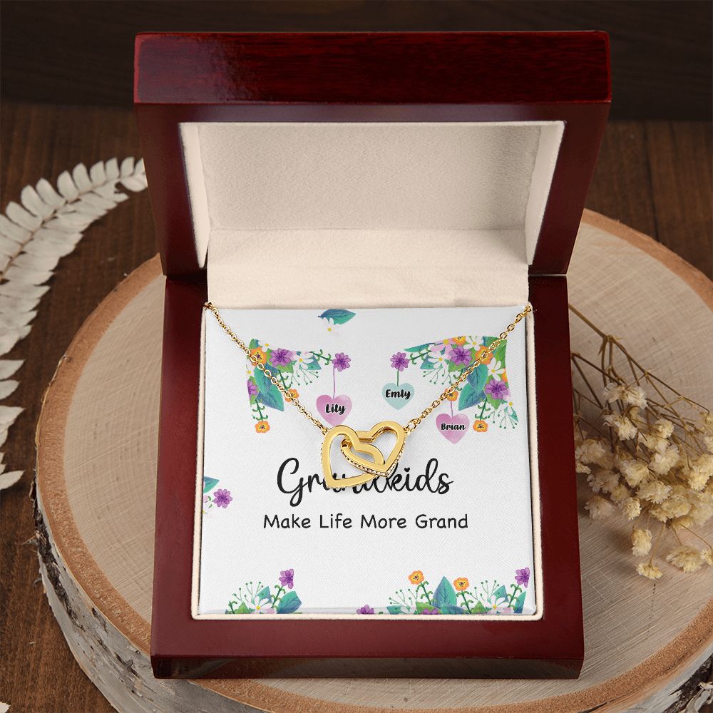 Grandkids Make Life More Grand Inseparable Necklace-Express Your Love Gifts