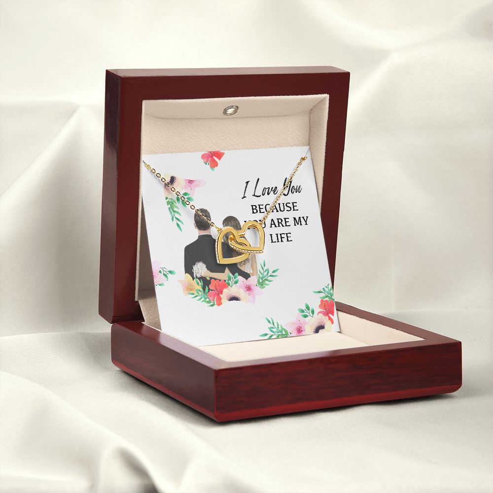 I Love You Because You Are My Life Inseparable Necklace-Express Your Love Gifts