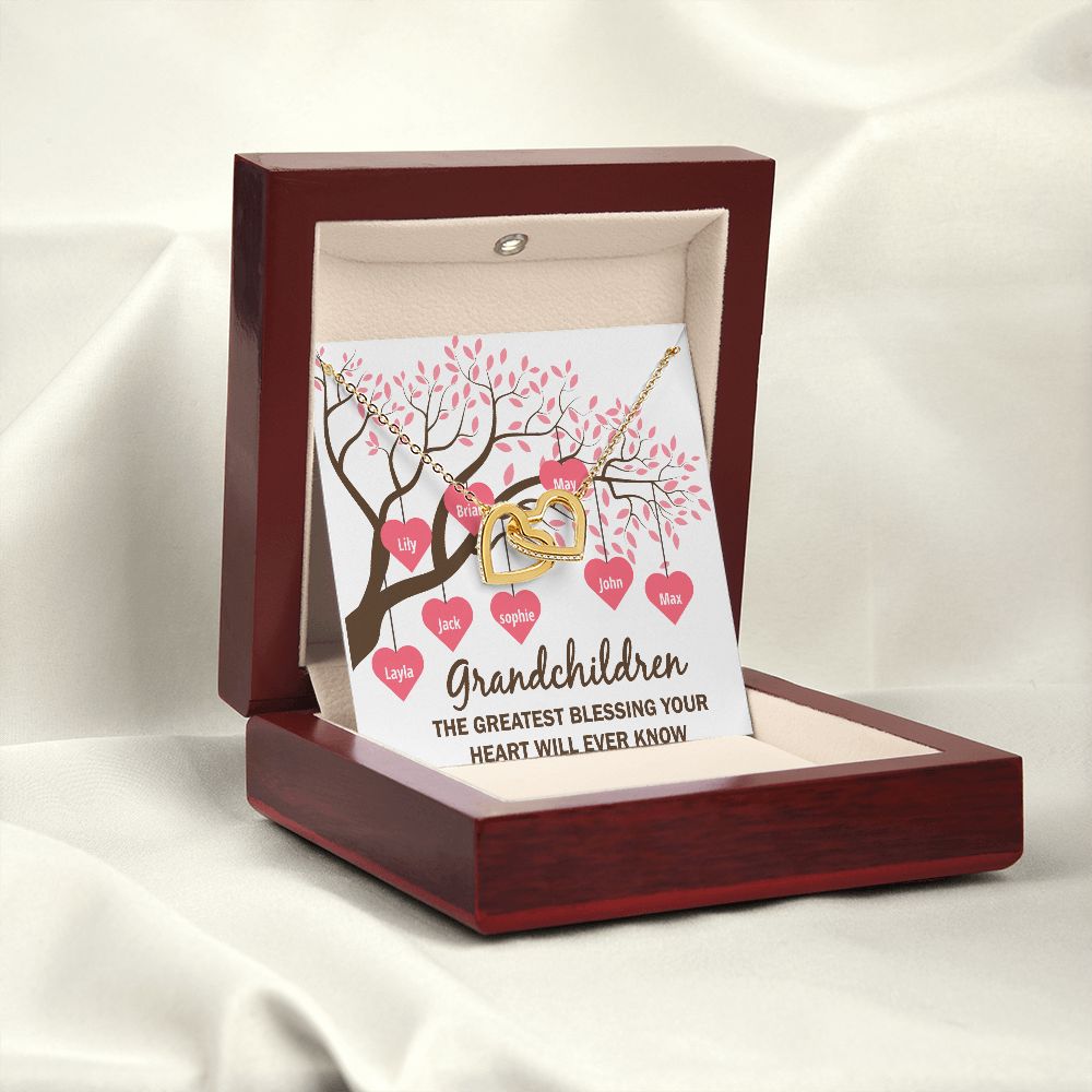 Grandchildren the Greatest Blessing Inseparable Necklace-Express Your Love Gifts