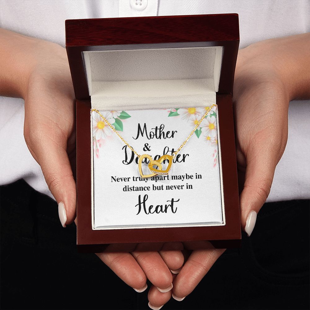 Mother and Daughter Never Truly Apart Inseparable Necklace-Express Your Love Gifts