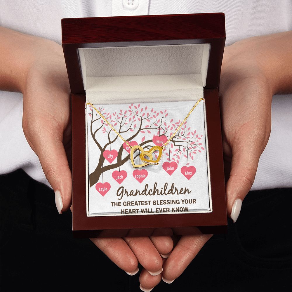 Grandchildren the Greatest Blessing Inseparable Necklace-Express Your Love Gifts