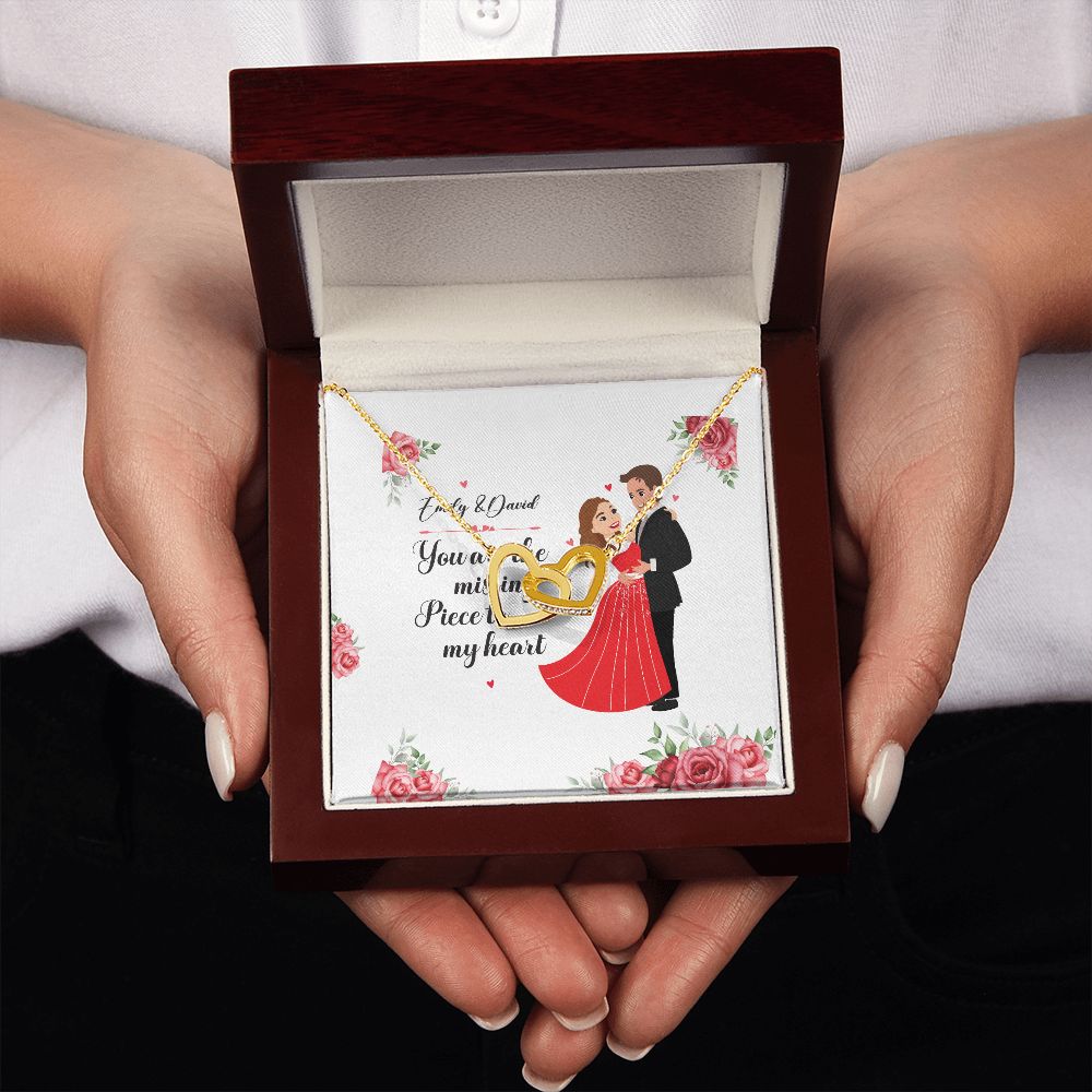 You Are The Missing Piece to My Heart Inseparable Necklace-Express Your Love Gifts