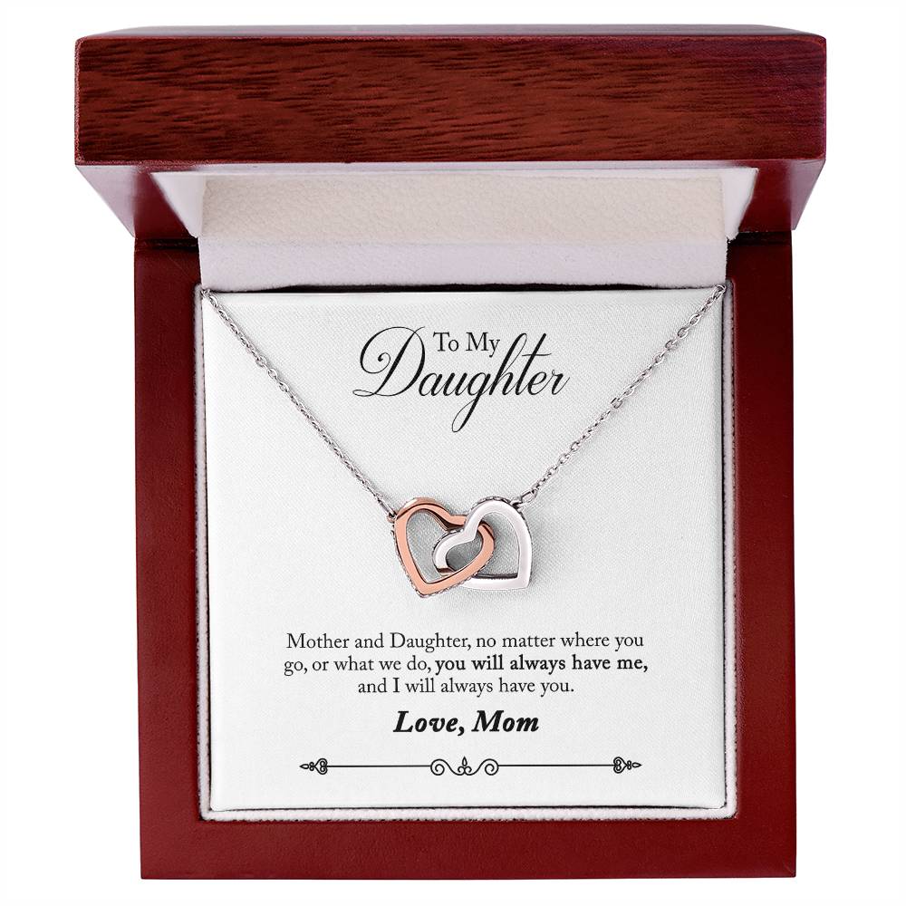 To My Daughter From Mom You Will Always Have Me Inseparable Necklace-Express Your Love Gifts