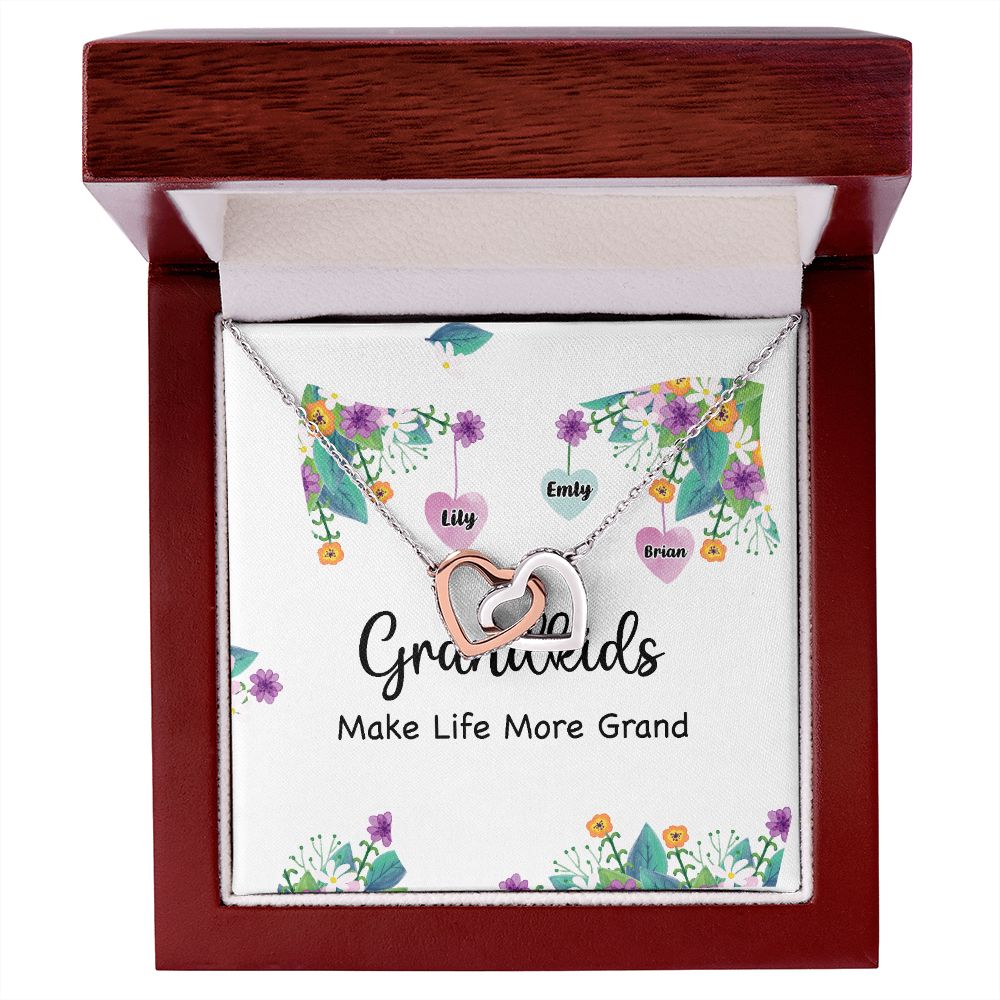 Grandkids Make Life More Grand Inseparable Necklace-Express Your Love Gifts