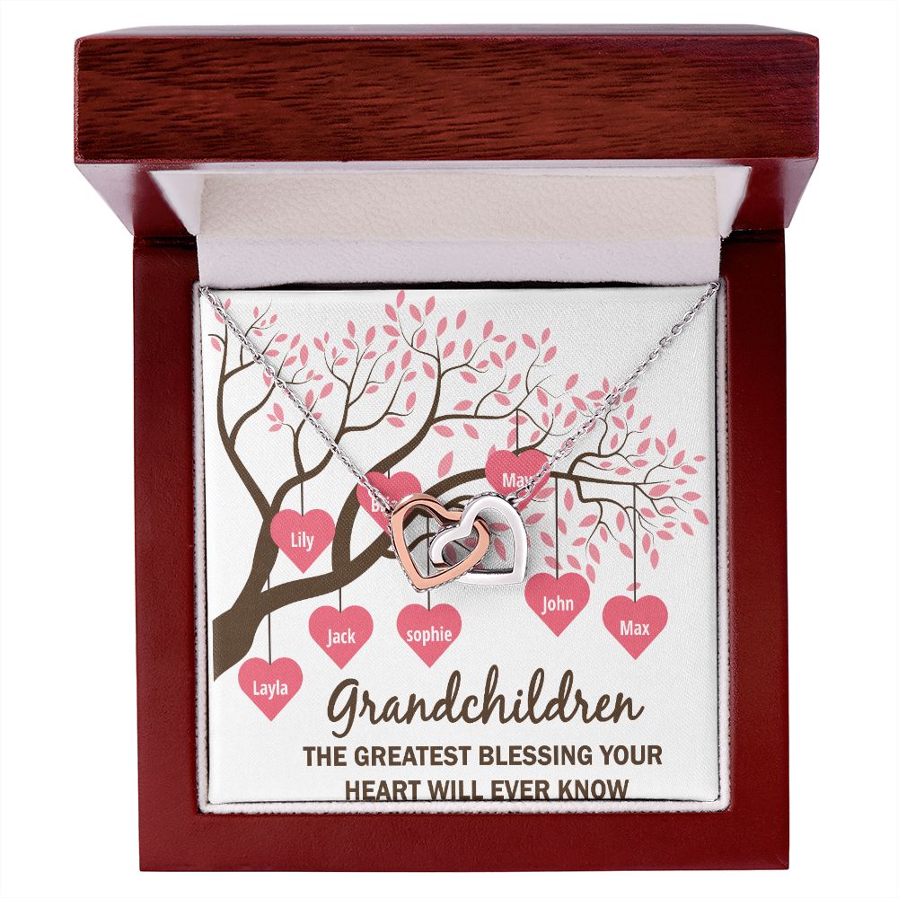 Grandchildren the Greatest Blessing Inseparable Necklace-Express Your Love Gifts