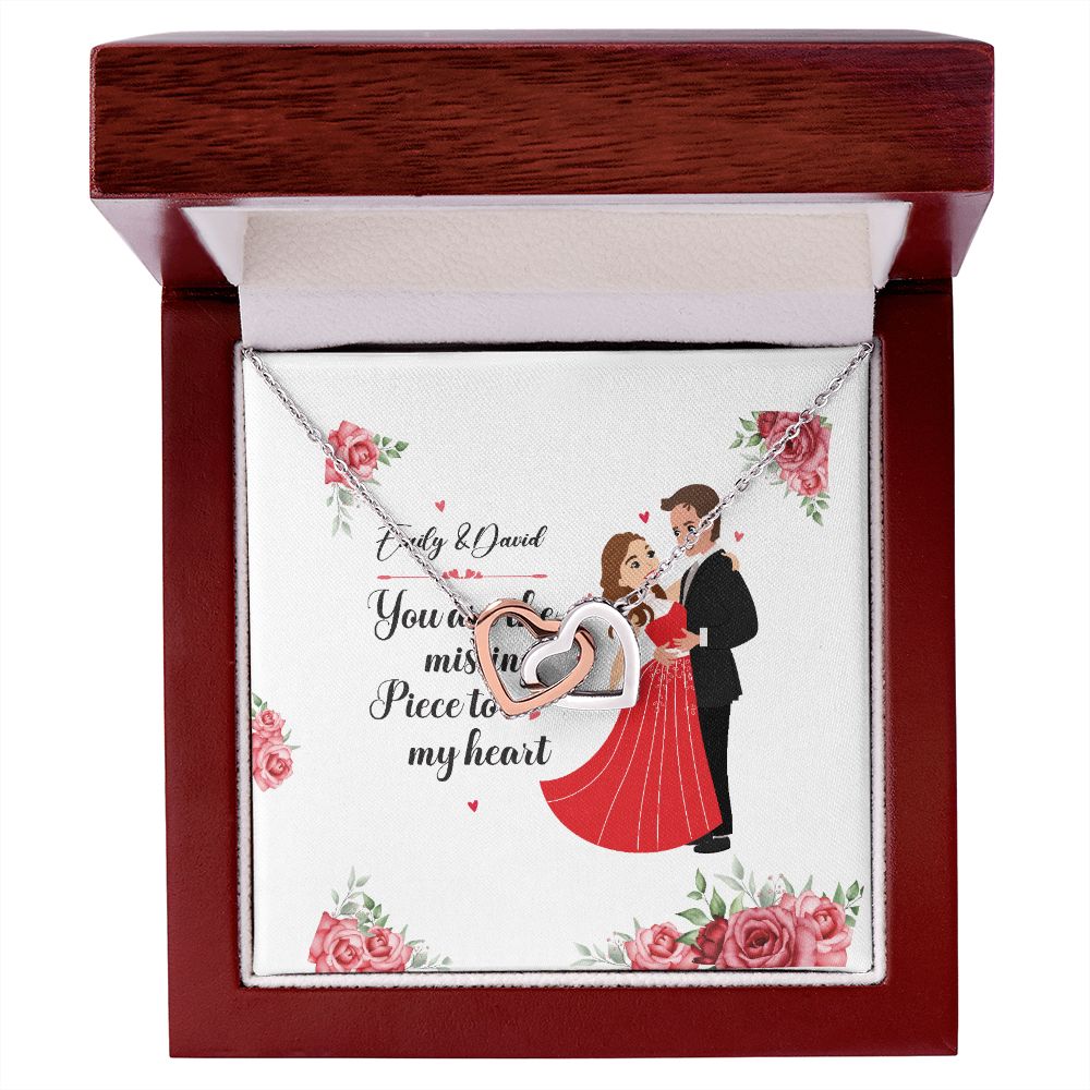 You Are The Missing Piece to My Heart Inseparable Necklace-Express Your Love Gifts