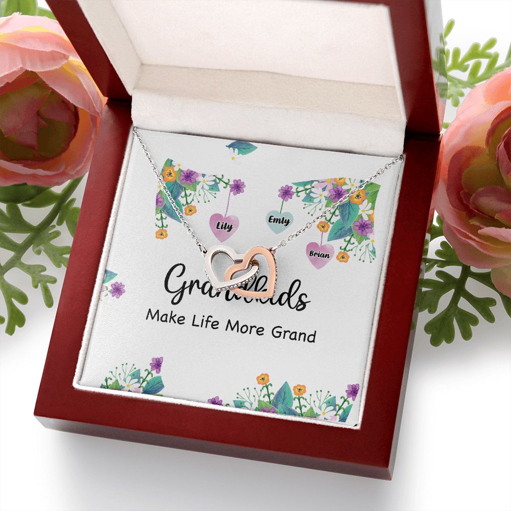 Grandkids Make Life More Grand Inseparable Necklace-Express Your Love Gifts