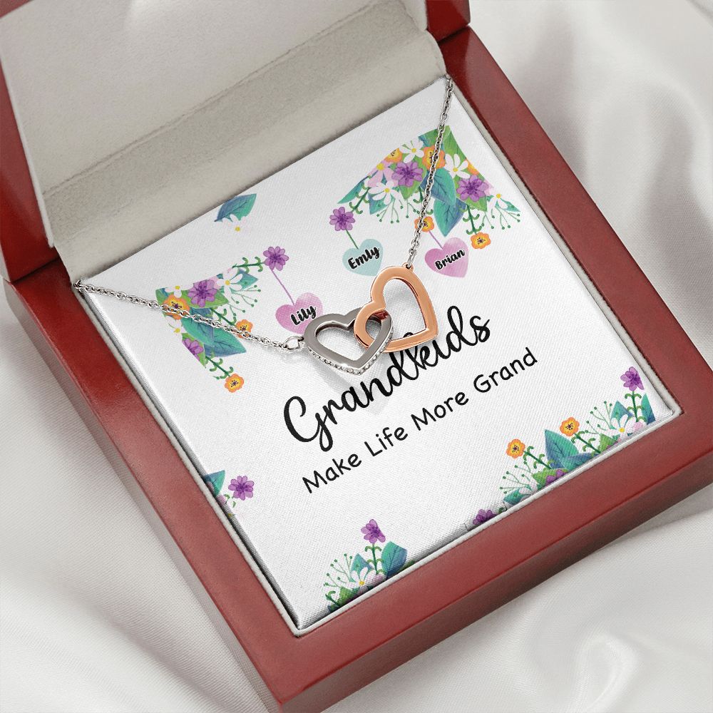 Grandkids Make Life More Grand Inseparable Necklace-Express Your Love Gifts