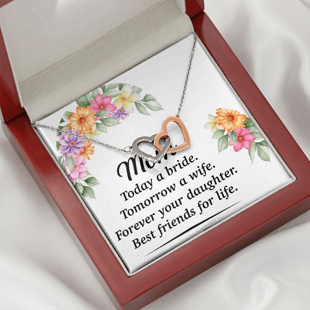 Mom Bestfriend For Life Inseparable Necklace-Express Your Love Gifts