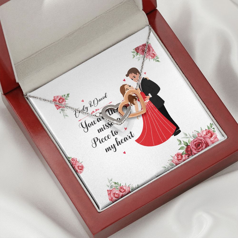 You Are The Missing Piece to My Heart Inseparable Necklace-Express Your Love Gifts