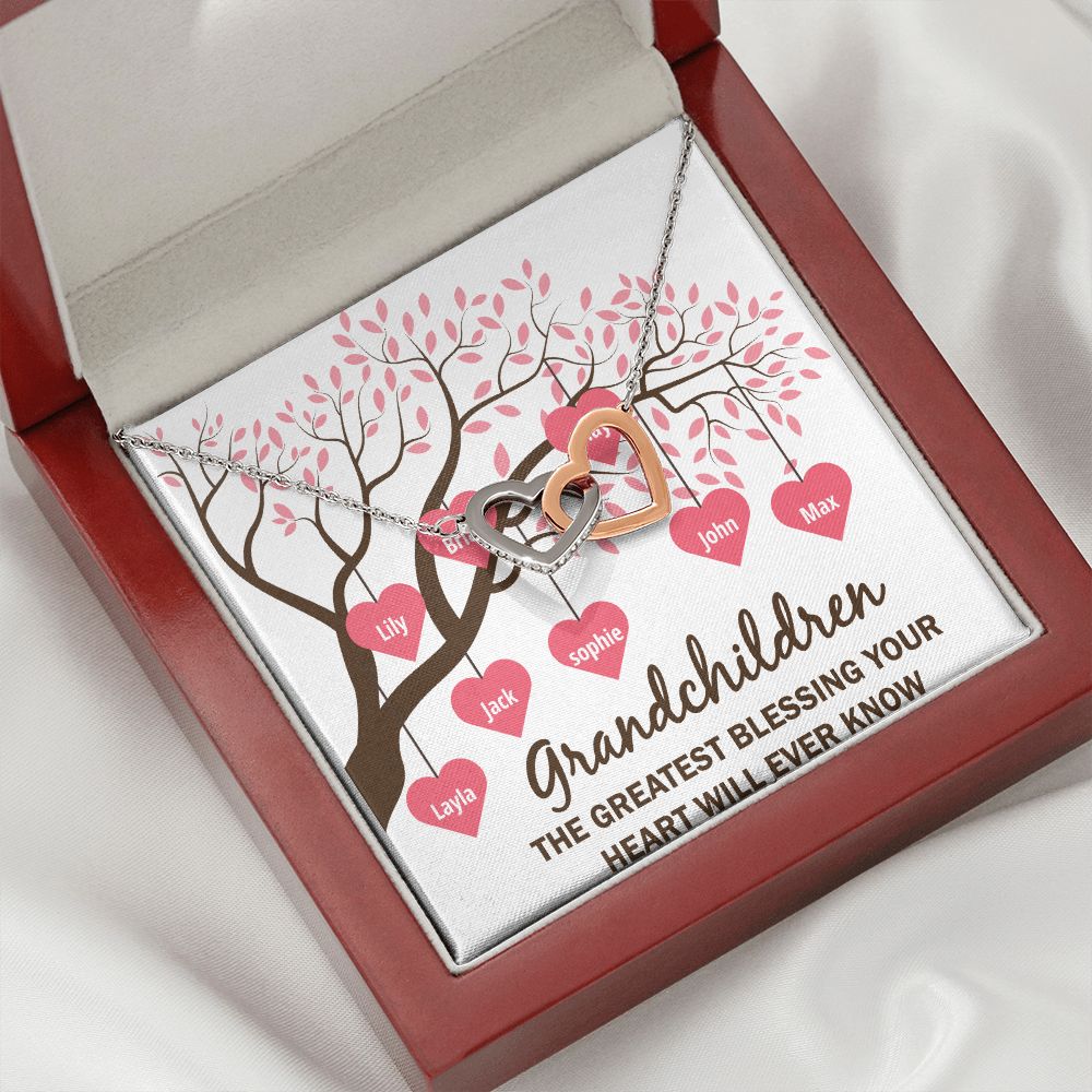 Grandchildren the Greatest Blessing Inseparable Necklace-Express Your Love Gifts