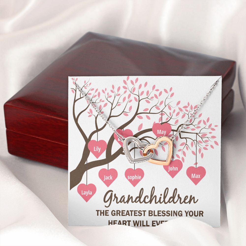 Grandchildren the Greatest Blessing Inseparable Necklace-Express Your Love Gifts