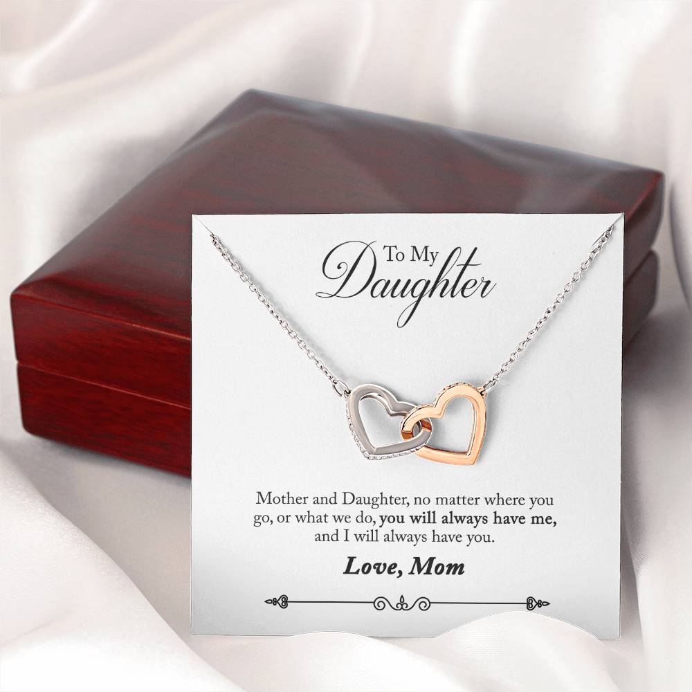To My Daughter From Mom You Will Always Have Me Inseparable Necklace-Express Your Love Gifts