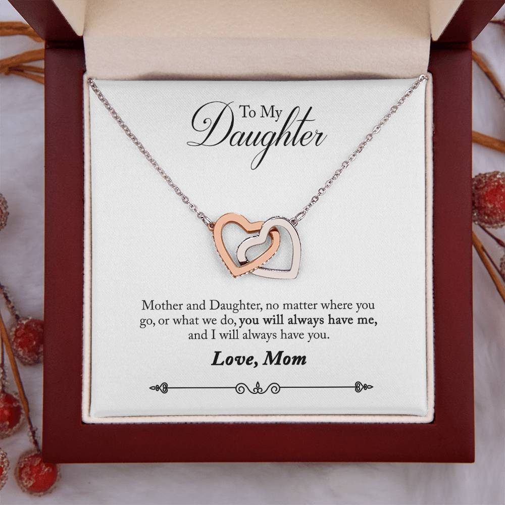 To My Daughter From Mom You Will Always Have Me Inseparable Necklace-Express Your Love Gifts