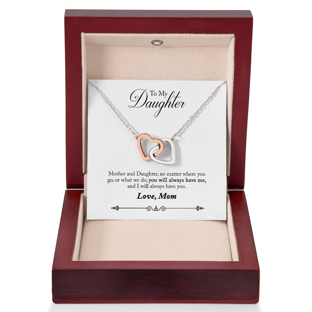 To My Daughter From Mom You Will Always Have Me Inseparable Necklace-Express Your Love Gifts
