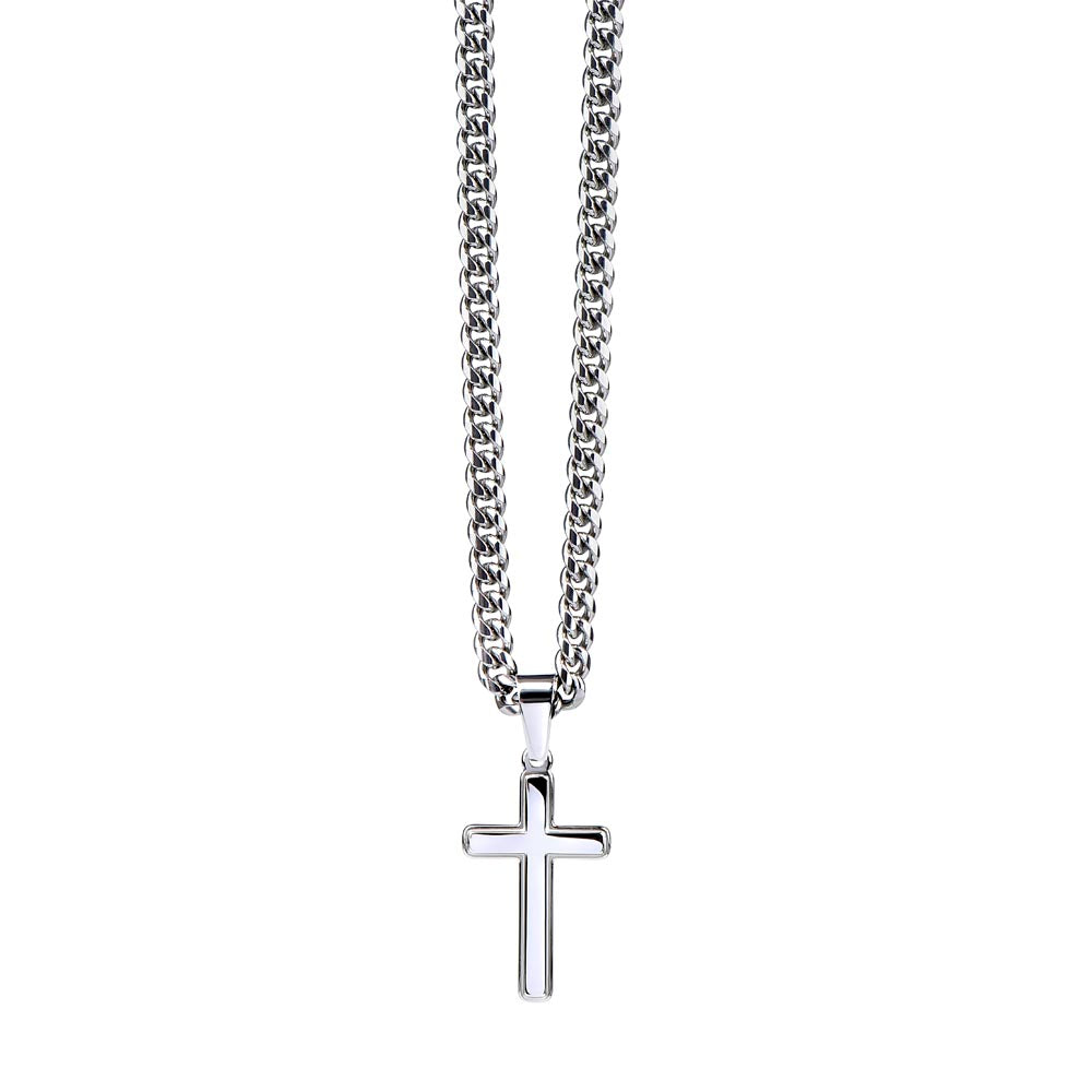To My Husband Our Home Ain't No Castle Artisan Cross Cuban Chain Link-Express Your Love Gifts