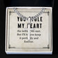 To My Man You Stole My Heart Artisan Cross Cuban Chain Link-Express Your Love Gifts