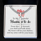 To My Husband To Be Artisan Cross Cuban Chain Link-Express Your Love Gifts