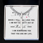 To My Husband When I Tell You I Love You Artisan Cross Cuban Chain Link-Express Your Love Gifts