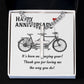 Happy Anniversary It's Been an Amazing Years Artisan Cross Cuban Chain Link-Express Your Love Gifts