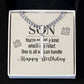 To My Son You're One of a Kind Artisan Cross Cuban Chain Link-Express Your Love Gifts