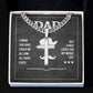 To My Dad I Know You Have Loved Me Artisan Cross Cuban Chain Link-Express Your Love Gifts