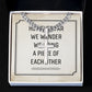 However Far We Wander Artisan Cross Cuban Chain Link-Express Your Love Gifts