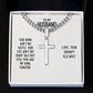 To My Husband Our Home Ain't No Castle Artisan Cross Cuban Chain Link-Express Your Love Gifts