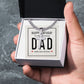 To My Dad Happy Birthday My Amazing Dad Artisan Cross Cuban Chain Link-Express Your Love Gifts