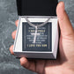To My Son When I See You Artisan Cross Cuban Chain Link-Express Your Love Gifts