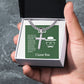 To My Dad You're the Greatest Artisan Cross Cuban Chain Link-Express Your Love Gifts