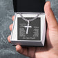 To My Dad You Know How to Be a Friend Artisan Cross Cuban Chain Link-Express Your Love Gifts