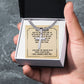 To My Son Never Feel That Artisan Cross Cuban Chain Link-Express Your Love Gifts