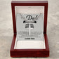 Strength, Role Model, Bestfriend Dad Artisan Cross Cuban Chain Link-Express Your Love Gifts
